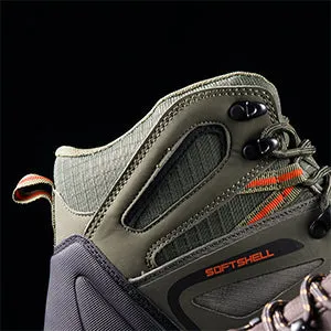 SOFTSHELL Mens Waterproof Hiking Boots Backpacking Lightweight Outdoor Work Boots