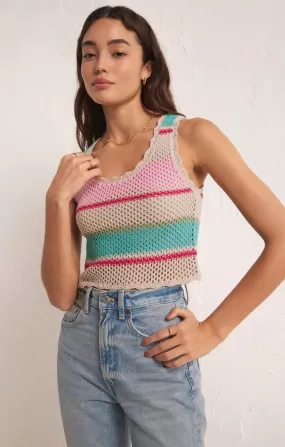 SOL STRIPE SWEATER TANK