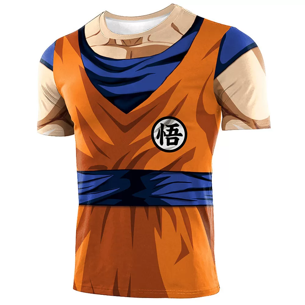 Son Gokus Cosplay T-shirt Men Women 3D Print Summer Short Sleeve Shirt