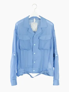 Soshiotsuki SS23 Sheer Cotton Voile Convertible Mechanic's Jacket