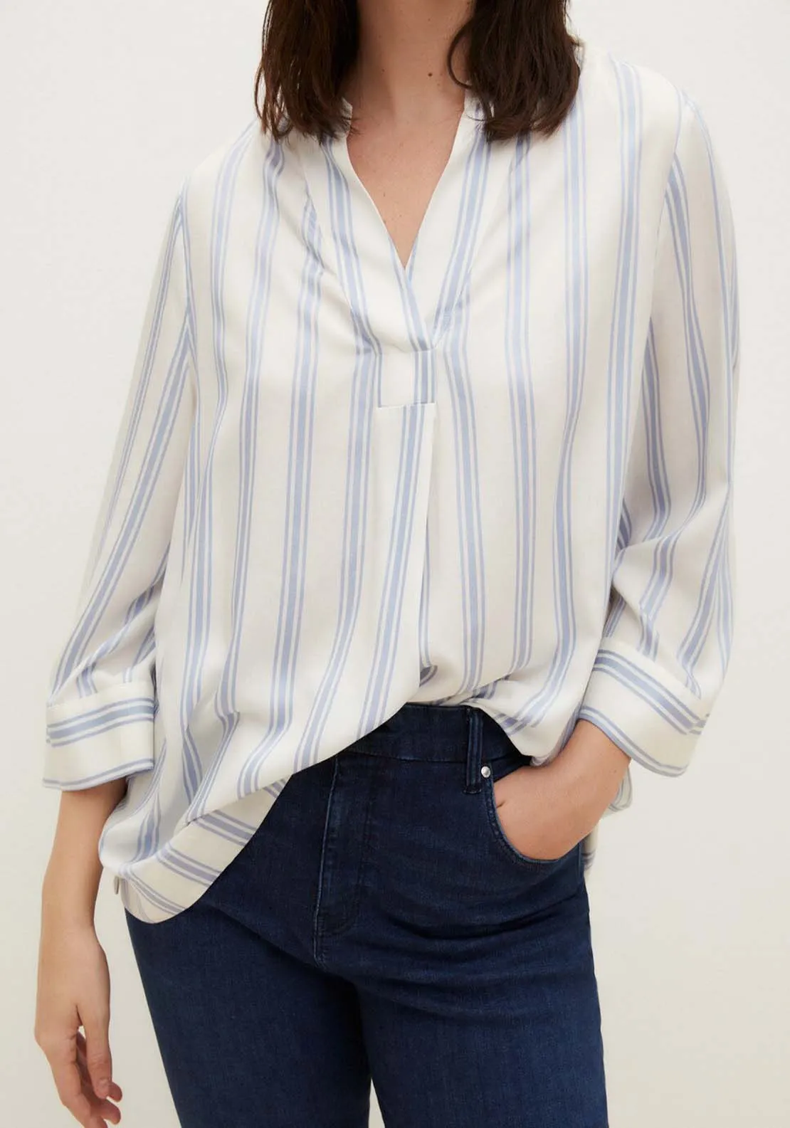 Stripes Long Sleeve Blouse