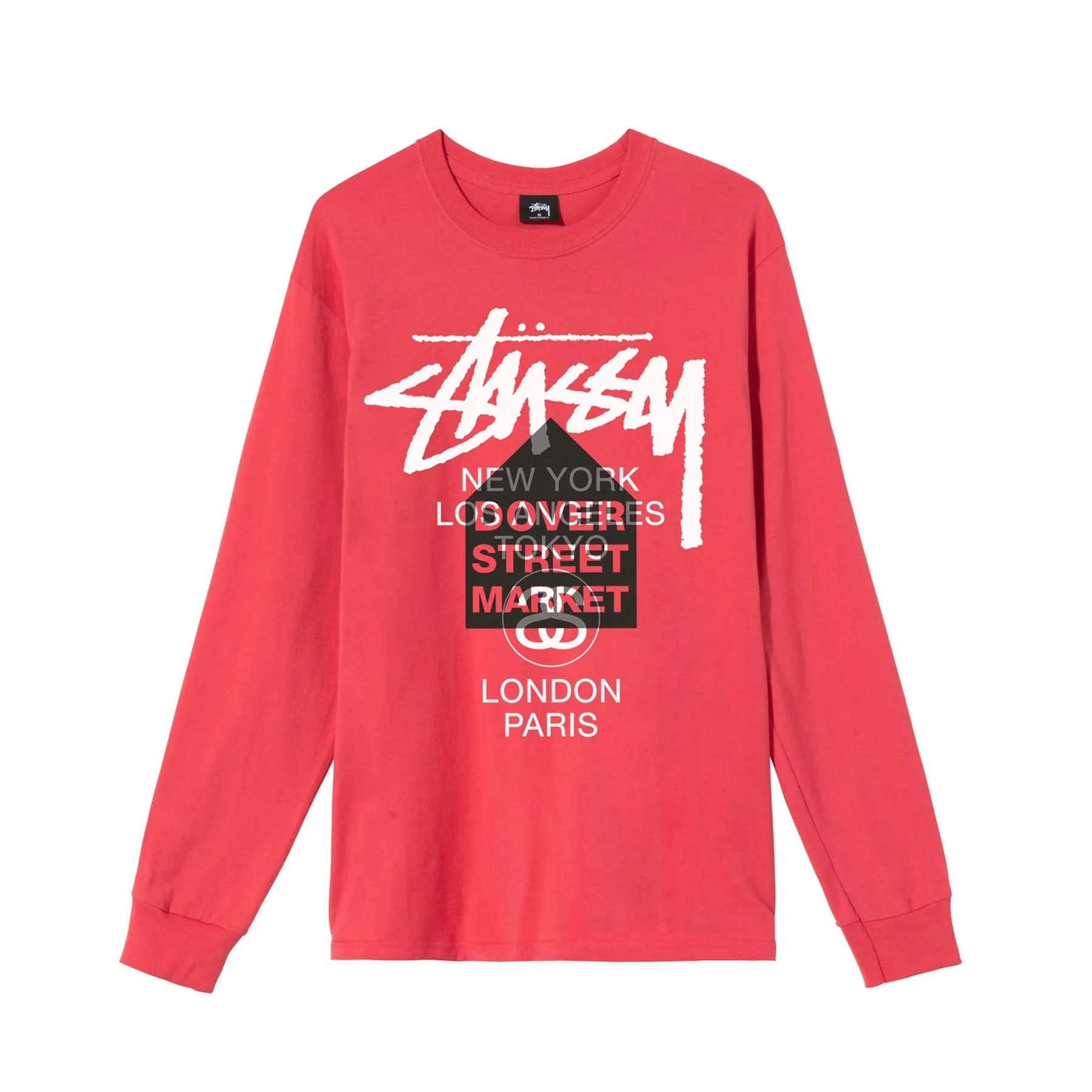 STUSSY  |Crew Neck Unisex Street Style Collaboration Long Sleeves