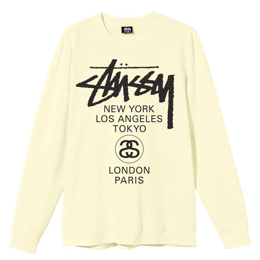 STUSSY  |Crew Neck Unisex Street Style Collaboration Long Sleeves