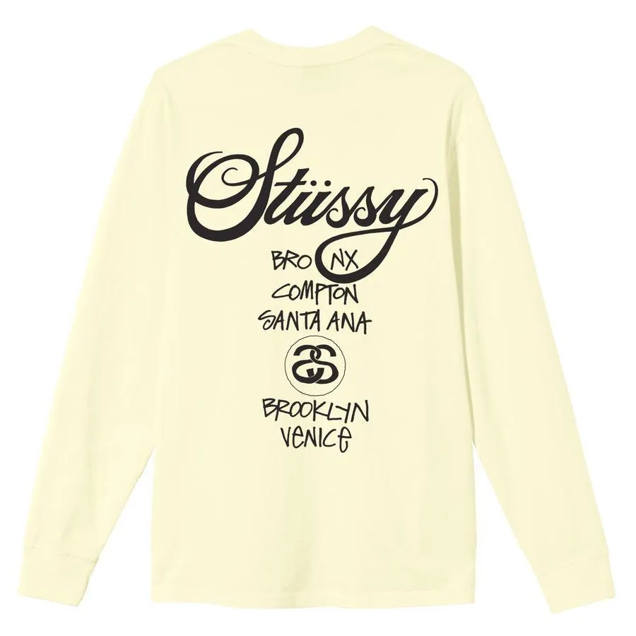 STUSSY  |Crew Neck Unisex Street Style Collaboration Long Sleeves