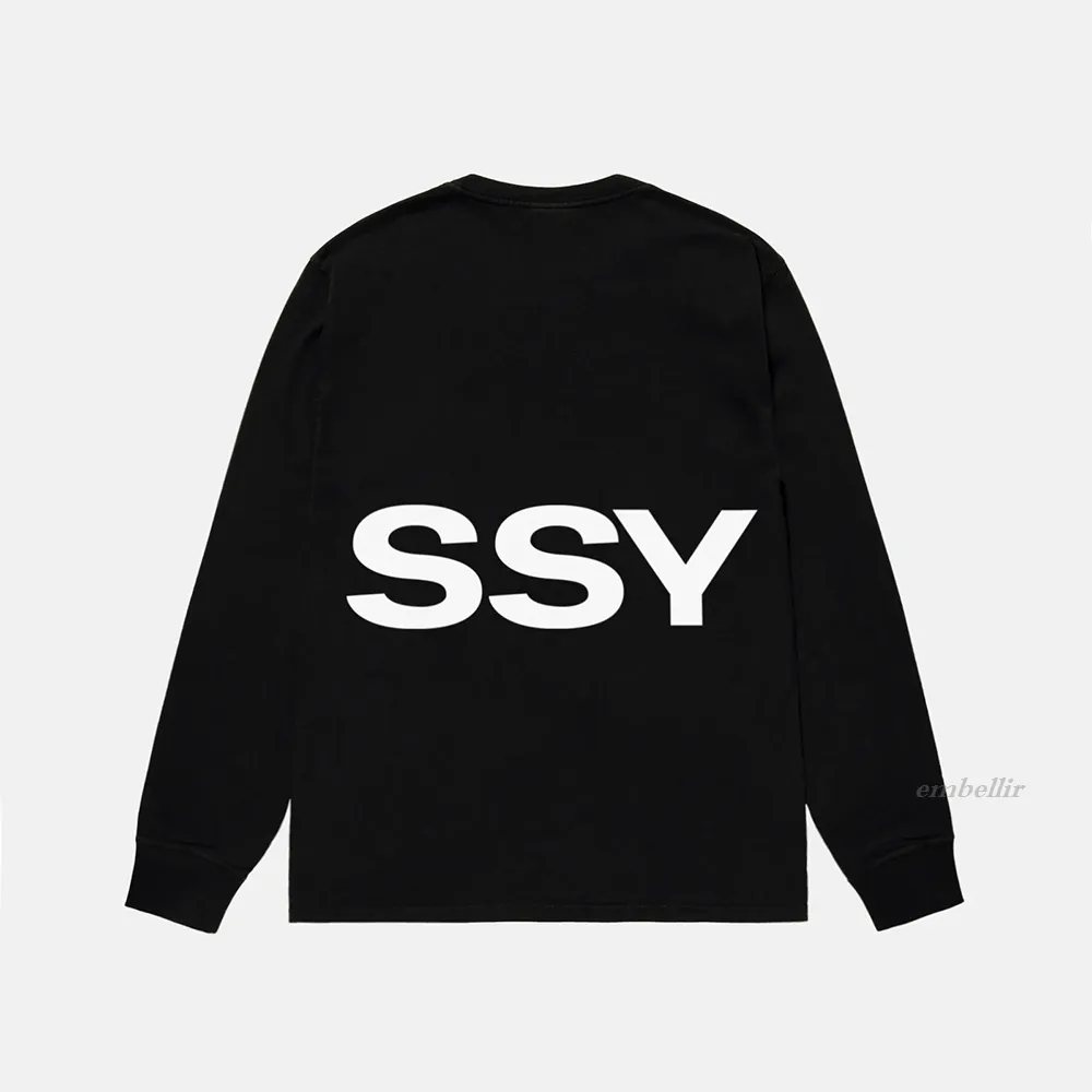 STUSSY  |Crew Neck Unisex Street Style Long Sleeves Cotton