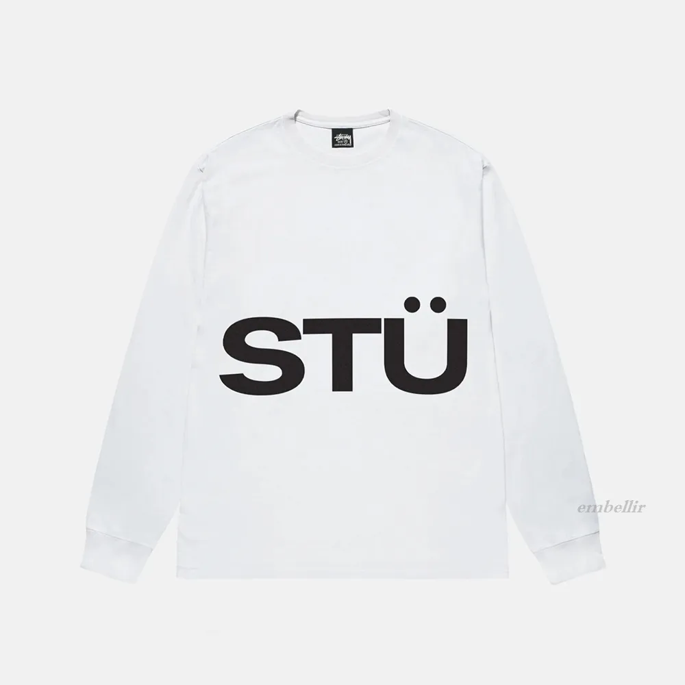 STUSSY  |Crew Neck Unisex Street Style Long Sleeves Cotton