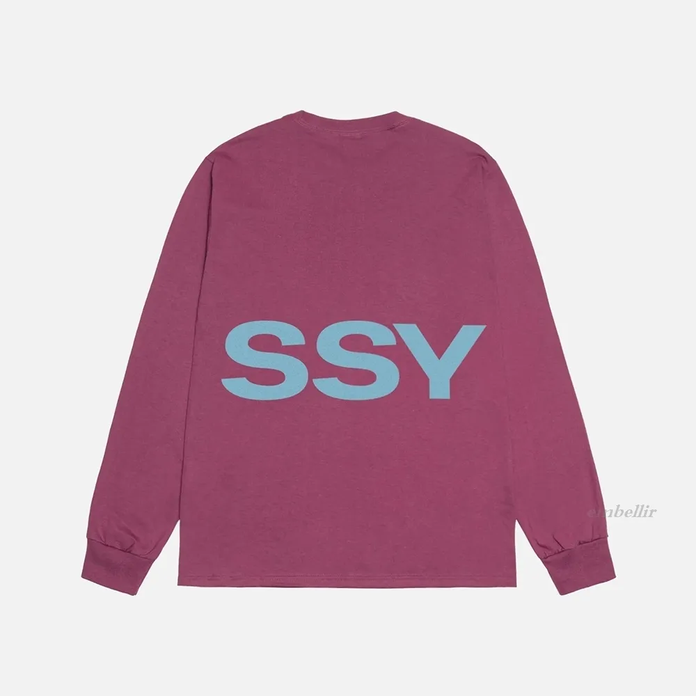 STUSSY  |Crew Neck Unisex Street Style Long Sleeves Cotton