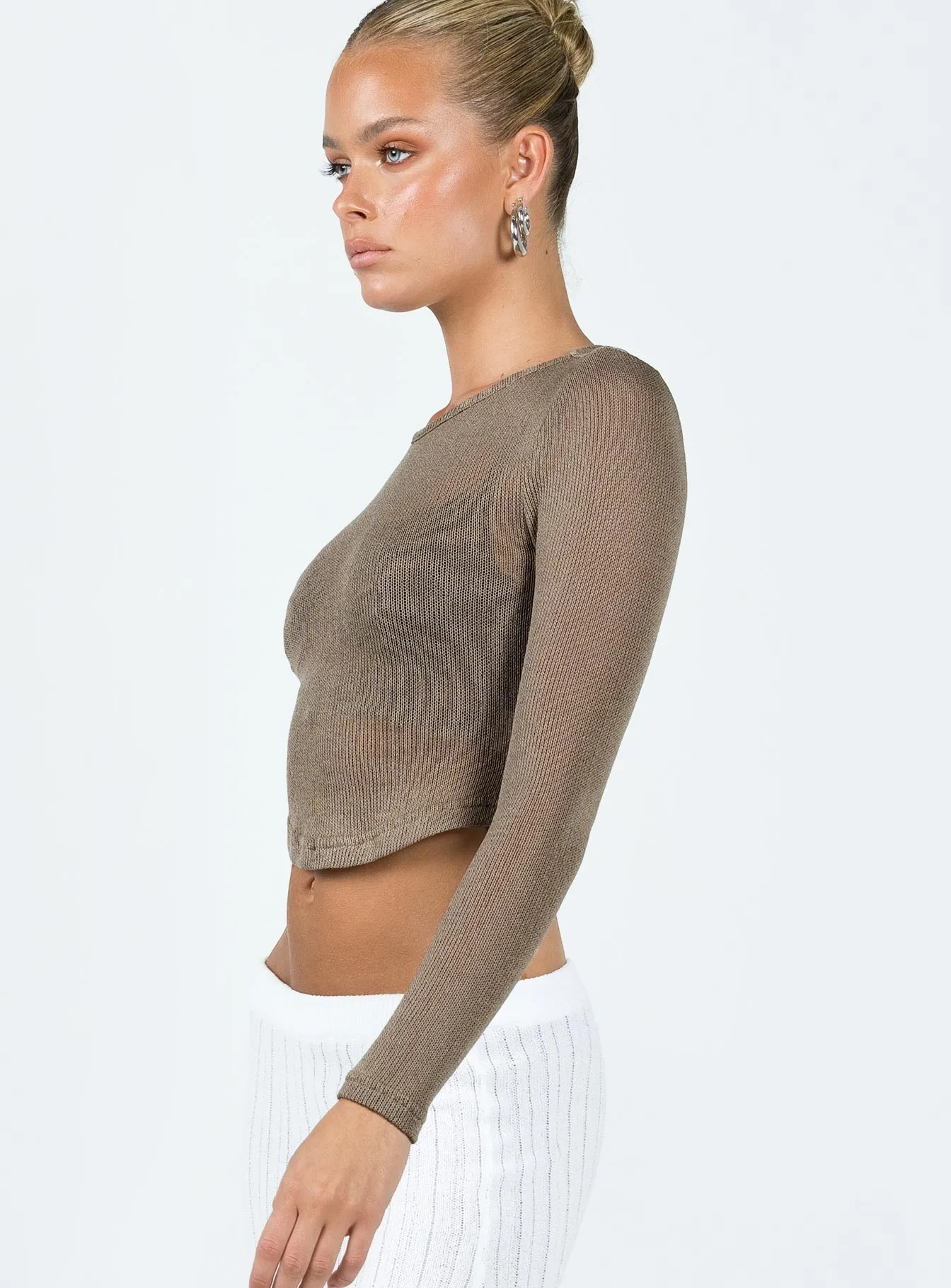 Sydelle Long Sleeve Top Brown