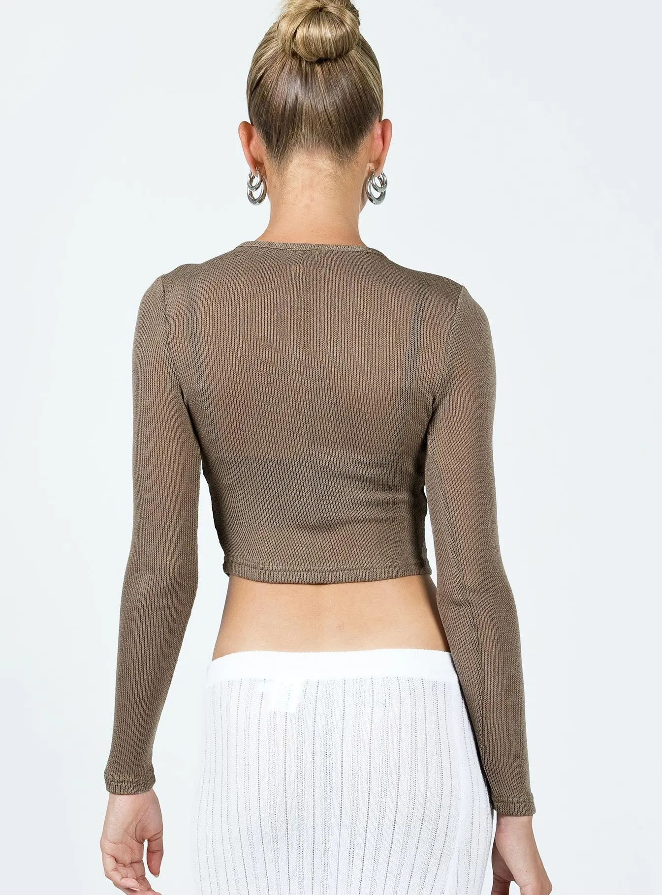 Sydelle Long Sleeve Top Brown