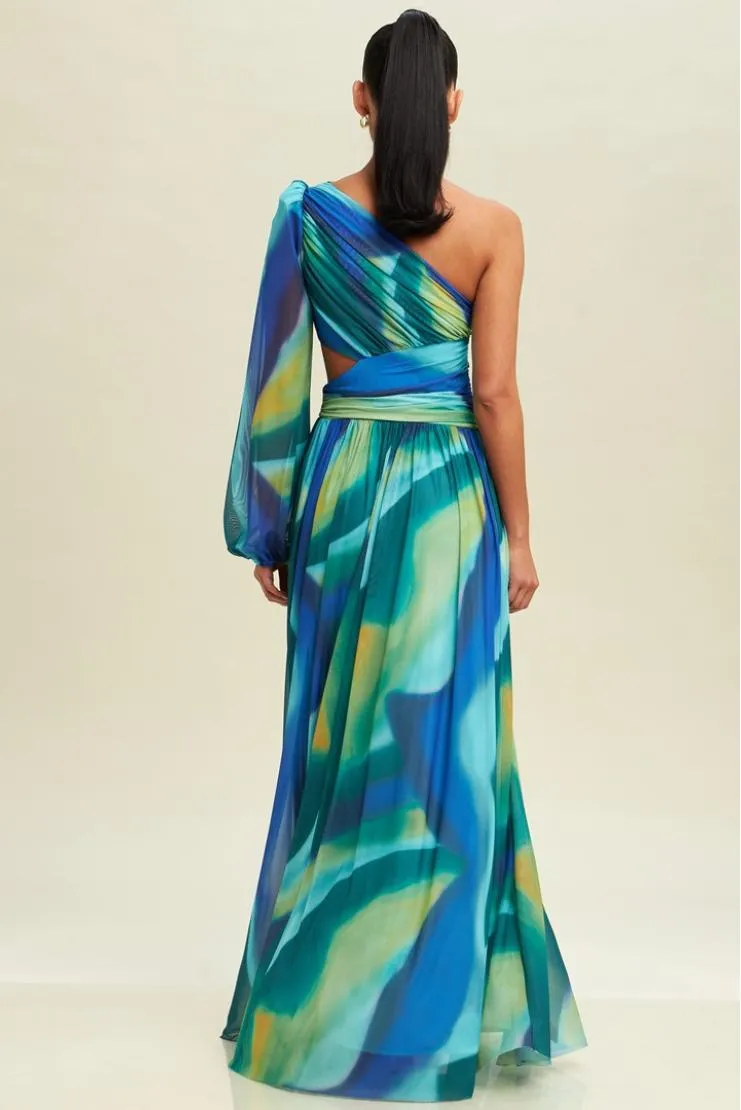 Tais Malibu Emeralds Maxi Dress