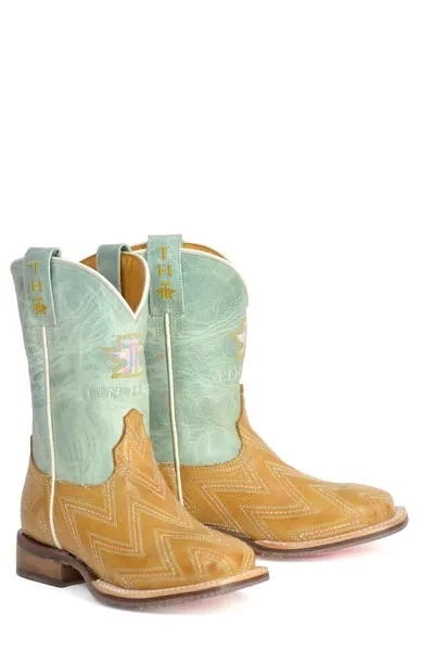 Tin Haul Square Toe Youth Girl's Dancette Cowgirl Love Boot