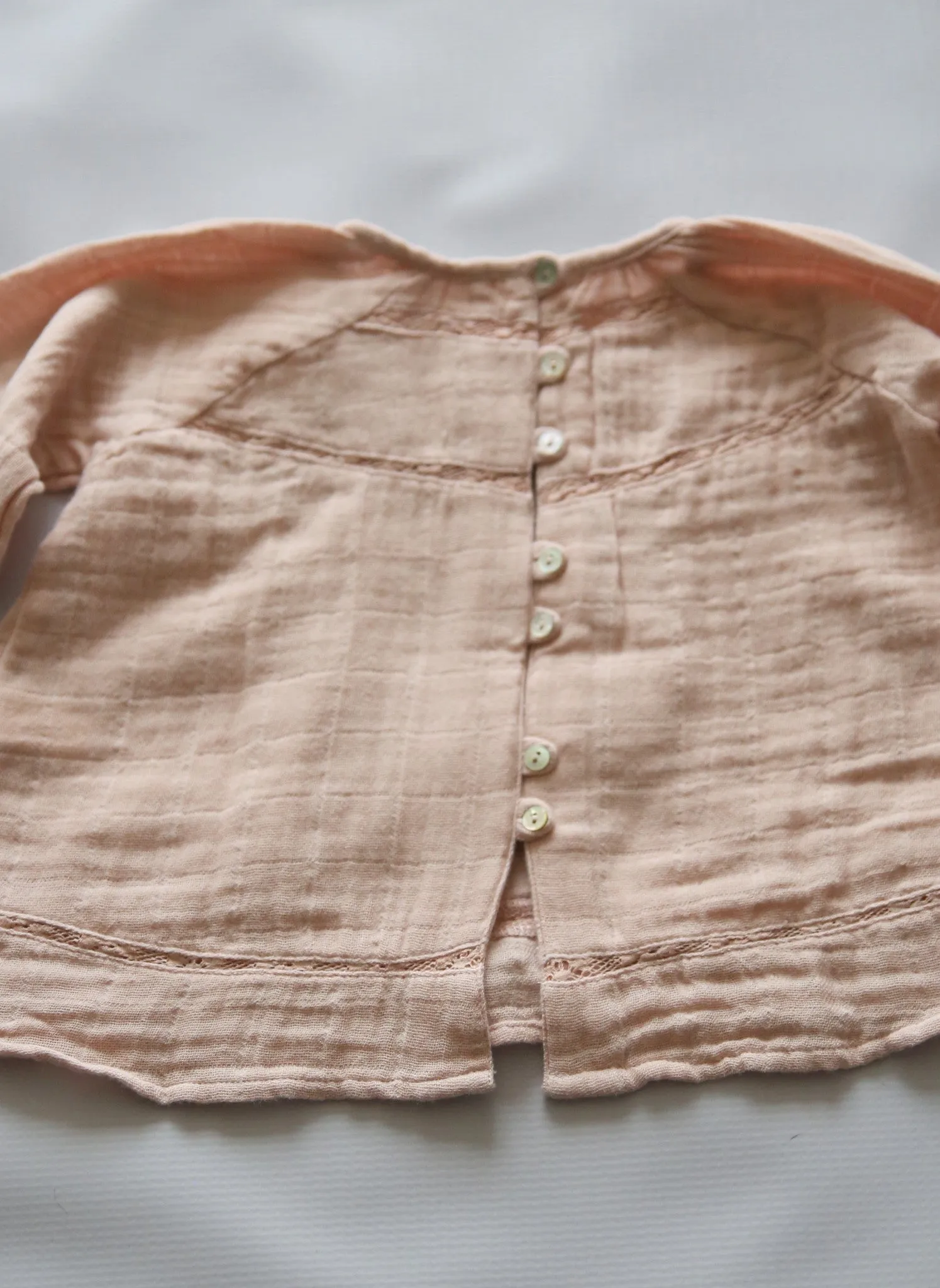 Tocoto Vintage Baby Blouse in Pink