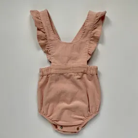 Tocoto Vintage Dusty Pink Cord Romper: 2 Years