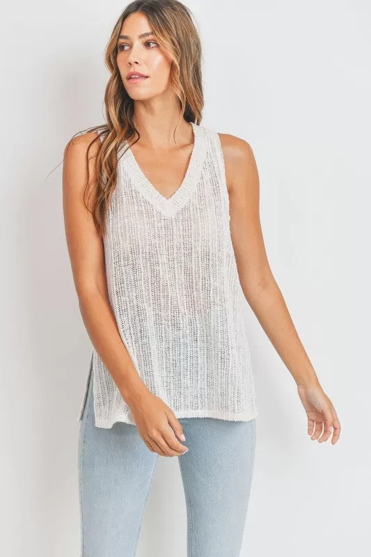 V-Neck Knit Tank