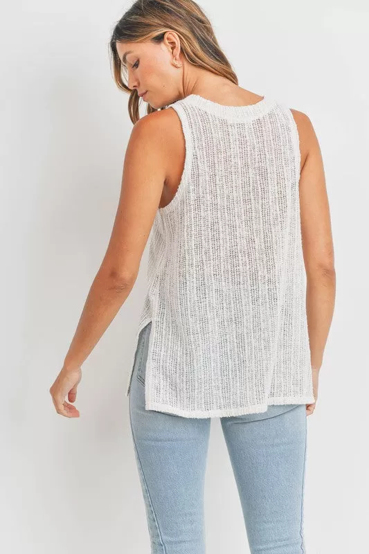 V-Neck Knit Tank