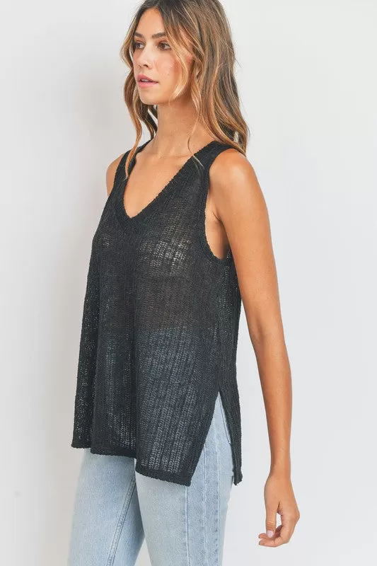 V-Neck Knit Tank