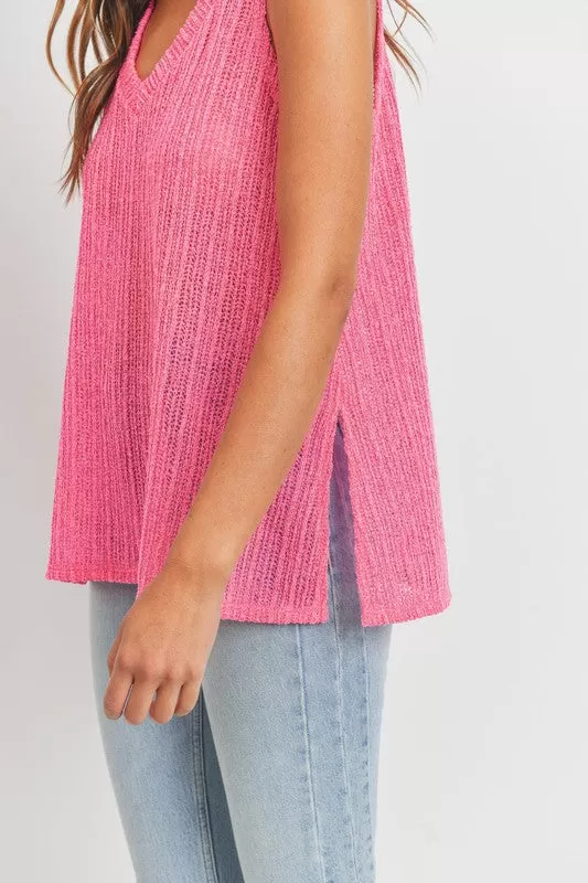 V-Neck Knit Tank