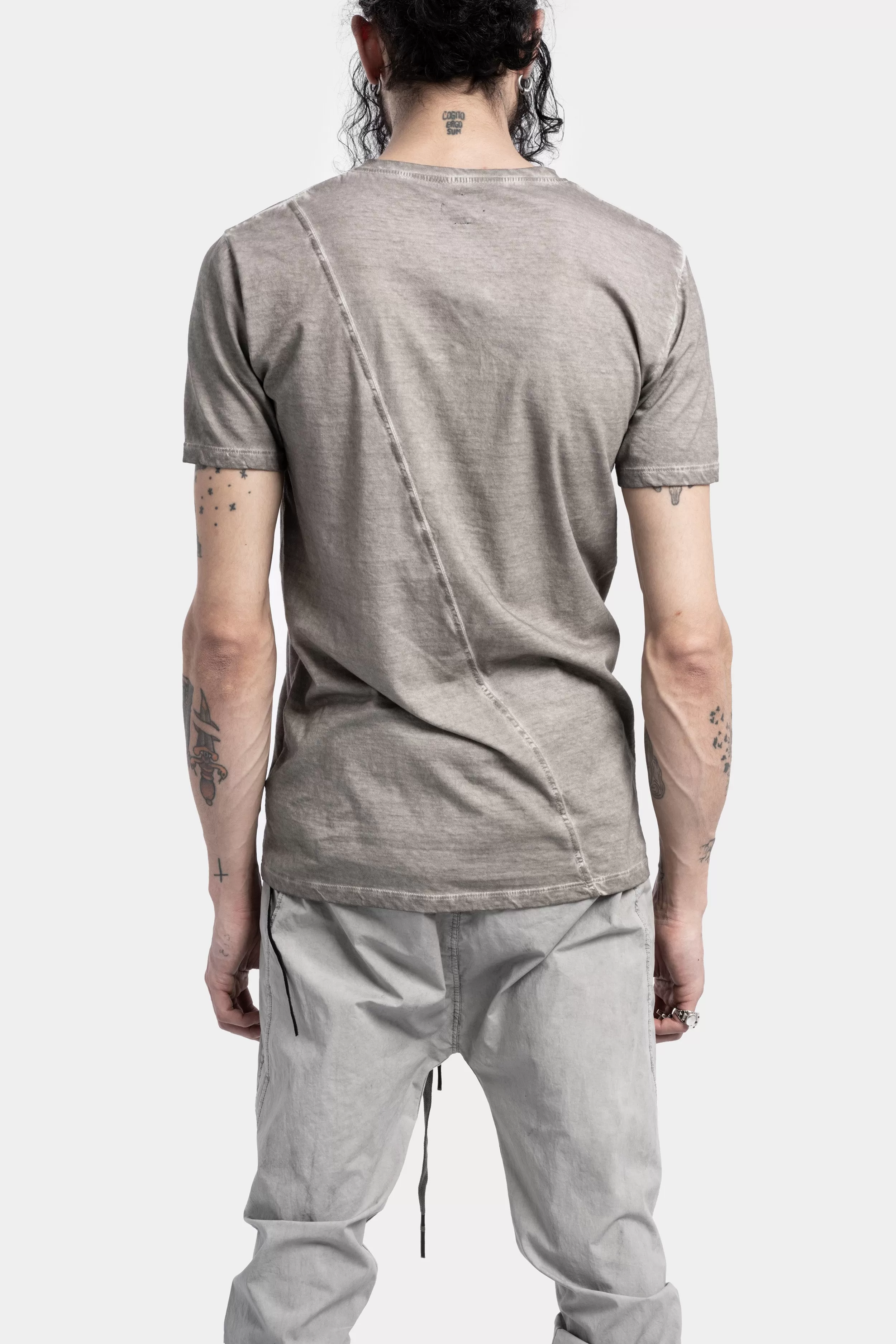 V-neck T-Shirt, Resinated Grey