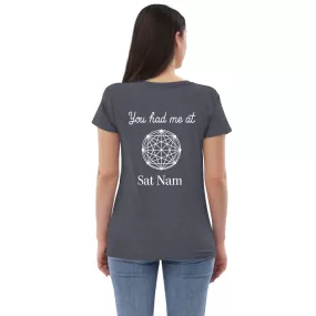 Women’s recycled v-neck You had me at sat nam t-shirt