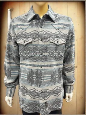 Wrangler Long Sleeve, Blue/ grey retro long sleeve shirt