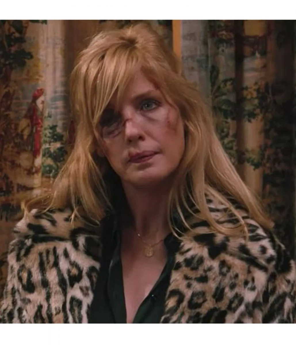 Yellowstone Kelly Reilly Cheetah Print Coat