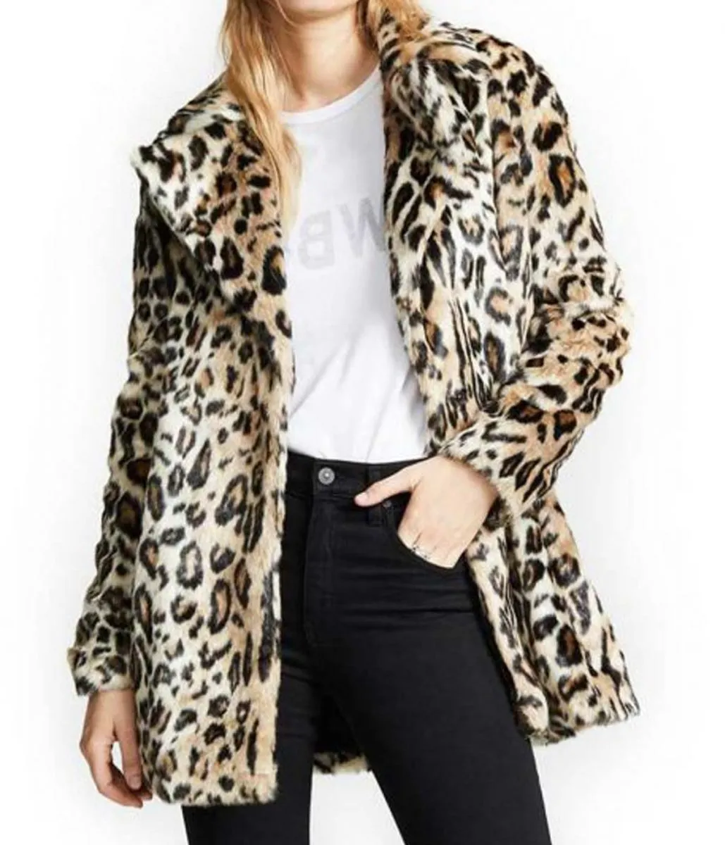 Yellowstone Kelly Reilly Cheetah Print Coat